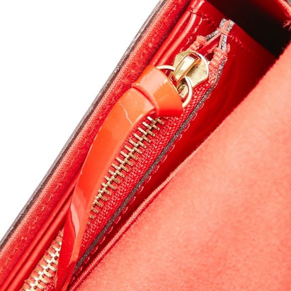 Monogram Vernis Pochette Felicie Chain  Red Patent Leather - Picture 7 of 9